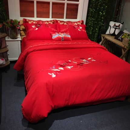 91家纺网 家纺一手货源 找家纺 （总）玖玖爱家纺 全棉苏绣系列四件套实拍图