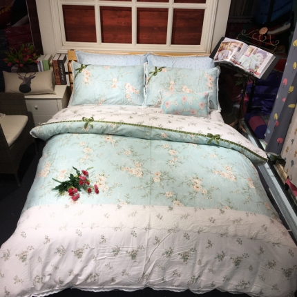 91家纺网 家纺一手货源 找家纺 （总）玖玖爱家纺 2017蕾丝韩版四件套