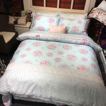 91家纺网 家纺一手货源 找家纺 （总）玖玖爱家纺 2017蕾丝韩版四件套