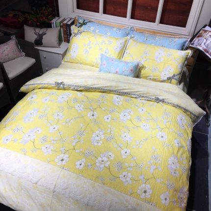 91家纺网 家纺一手货源 找家纺 （总）玖玖爱家纺 2017蕾丝韩版四件套