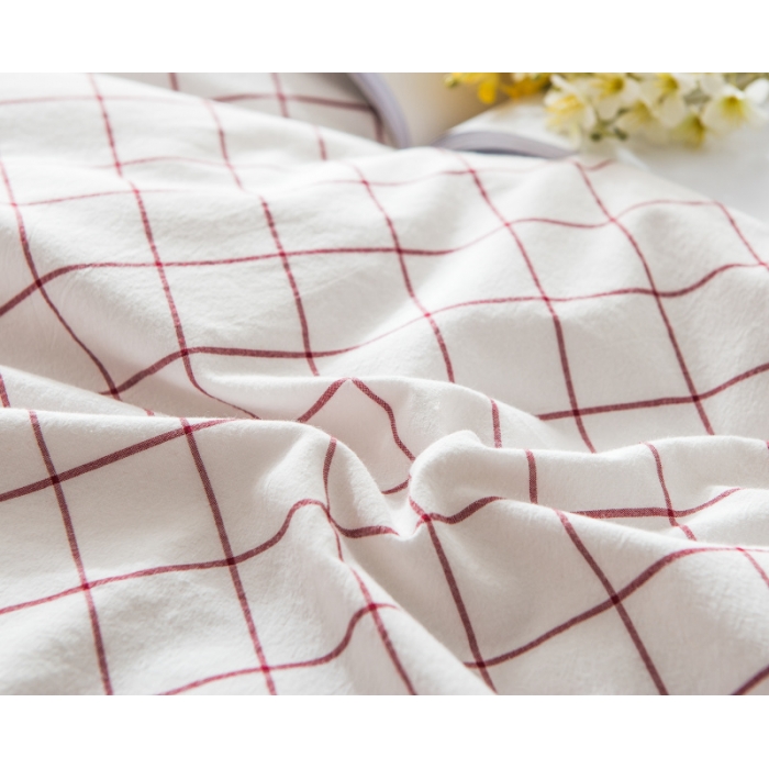 91家纺网 家纺一手货源 找家纺 玖玖爱 水洗棉四件套床单款 初春格