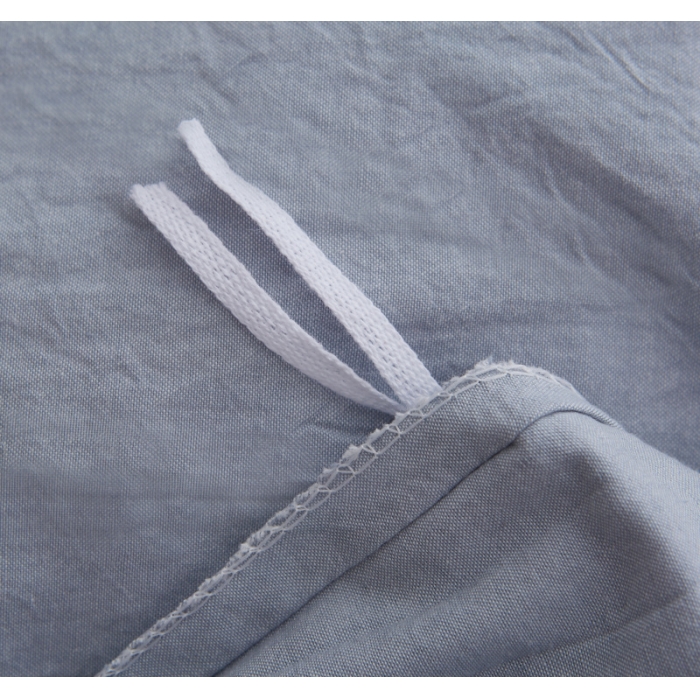 91家纺网 家纺一手货源 找家纺 玖玖爱 水洗棉四件套床单款 纯浅兰