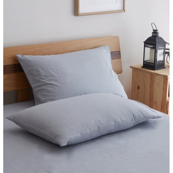 91家纺网 家纺一手货源 找家纺 玖玖爱 水洗棉四件套床单款 纯浅兰