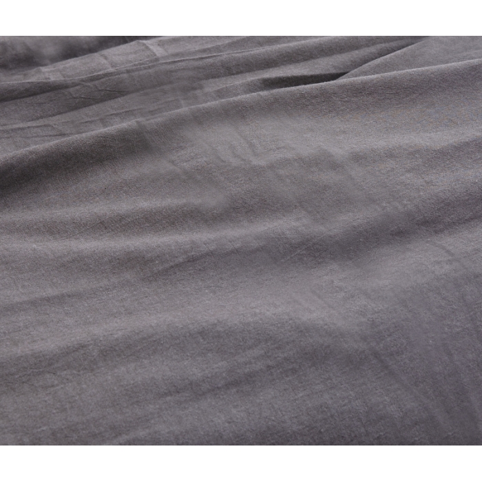 91家纺网 家纺一手货源 找家纺 玖玖爱 水洗棉四件套床单款 纯烟灰