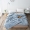 91家纺网 家纺一手货源 找家纺  玖玖爱 水洗棉夏被 浅灰白条