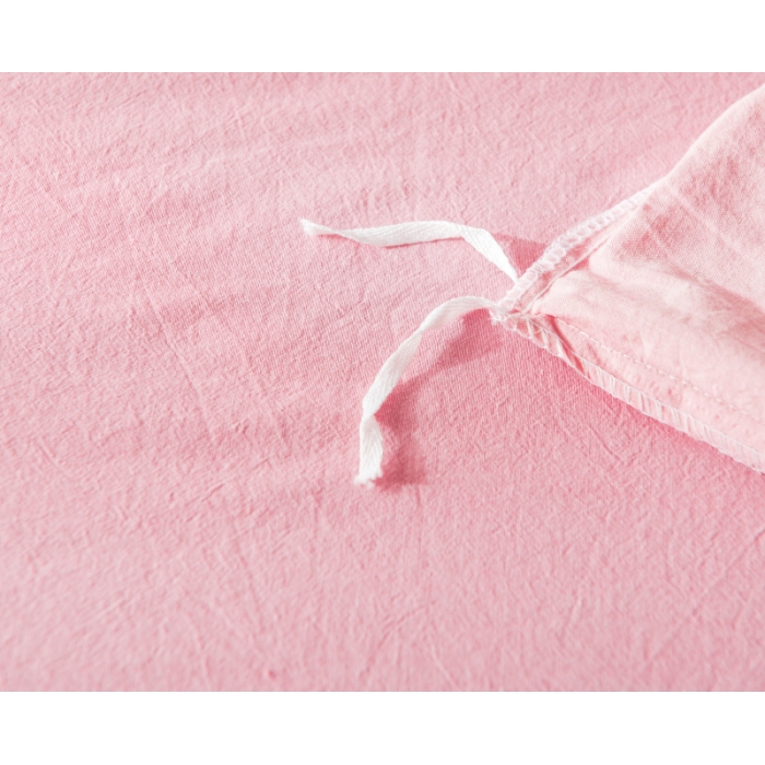 91家纺网 家纺一手货源 找家纺 玖玖爱 水洗棉四件套床单款 粉绿大格