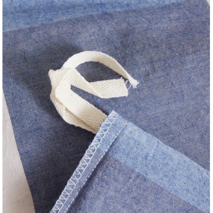 91家纺网 家纺一手货源 找家纺 玖玖爱 水洗棉四件套床单款  蓝灰大格