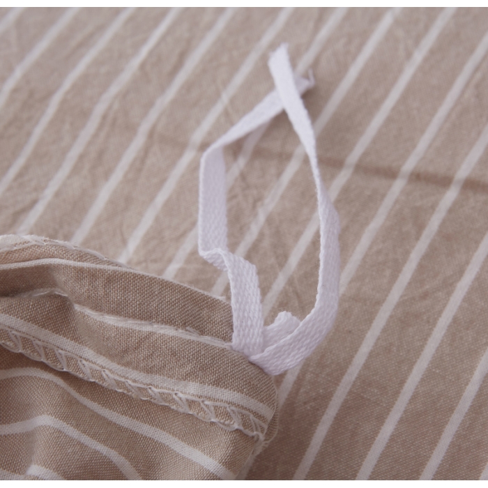 91家纺网 家纺一手货源 找家纺 玖玖爱 水洗棉四件套床单款  米细条