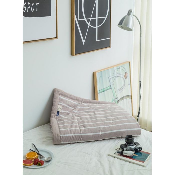 91家纺网 家纺一手货源 找家纺  玖玖爱 水洗棉夏被 卡宽条