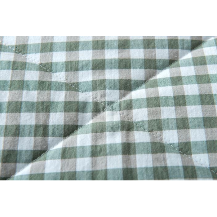 91家纺网 家纺一手货源 找家纺  玖玖爱 水洗棉夏被 绿小格