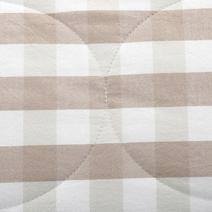 91家纺网 家纺一手货源 找家纺  玖玖爱 水洗棉夏被 米白三分格