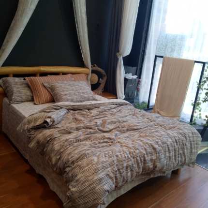 91家纺网 家纺一手货源 找家纺 玖玖爱 60磨毛四件套 悠情假日