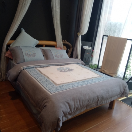 91家纺网 家纺一手货源 找家纺 玖玖爱 60磨毛四件套 尚马可