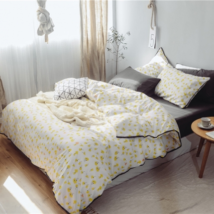 91家纺网 家纺一手货源 找家纺 （总）玖玖爱 日式混搭水洗棉全棉四件套