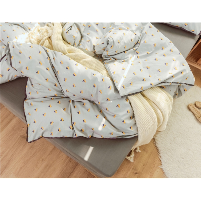 91家纺网 家纺一手货源 找家纺 玖玖爱 日式混搭水洗棉全棉四件套 枇杷