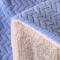 91家纺网 家纺一手货源 找家纺 尚冠被业 2018麦穗羊羔绒毛毯法莱绒盖毯双层 天蓝色