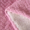 91家纺网 家纺一手货源 找家纺 尚冠被业 2018麦穗羊羔绒毛毯法莱绒盖毯双层 粉红色