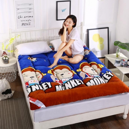 祥源阁 加厚床垫床褥床双人褥子学生宿舍海绵床垫垫被 猴子