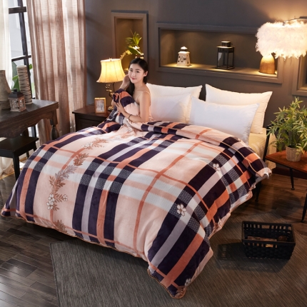 （总）雨洋家纺 2018新款加厚保暖金貂绒被套单品