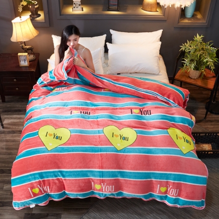 91家纺网 家纺一手货源 找家纺 （总）雨洋家纺 2018新款加厚保暖金貂绒被套单品