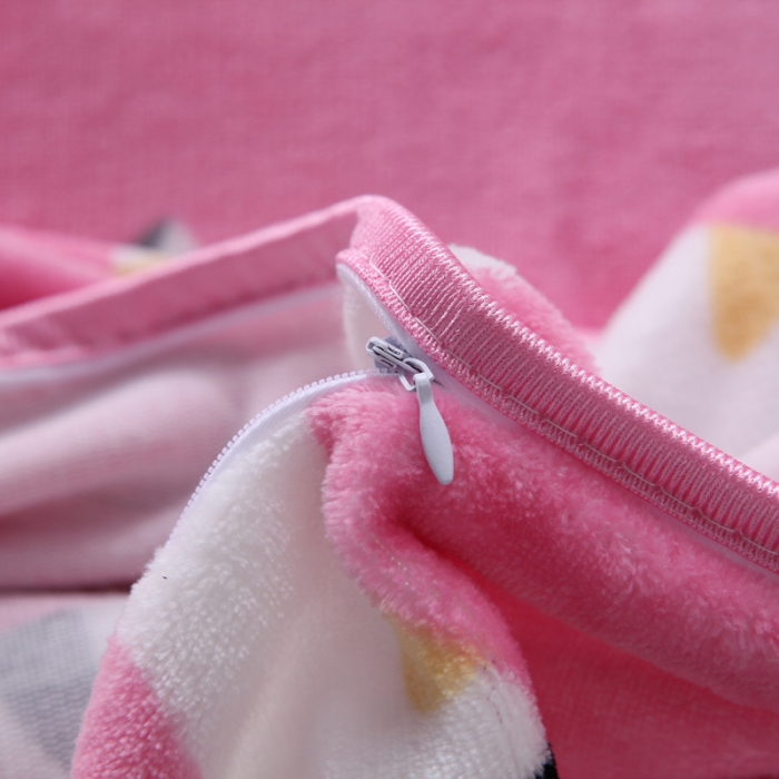 91家纺网 家纺一手货源 找家纺 雨洋家纺 2018新款加厚保暖金貂绒单品被套波斯猫