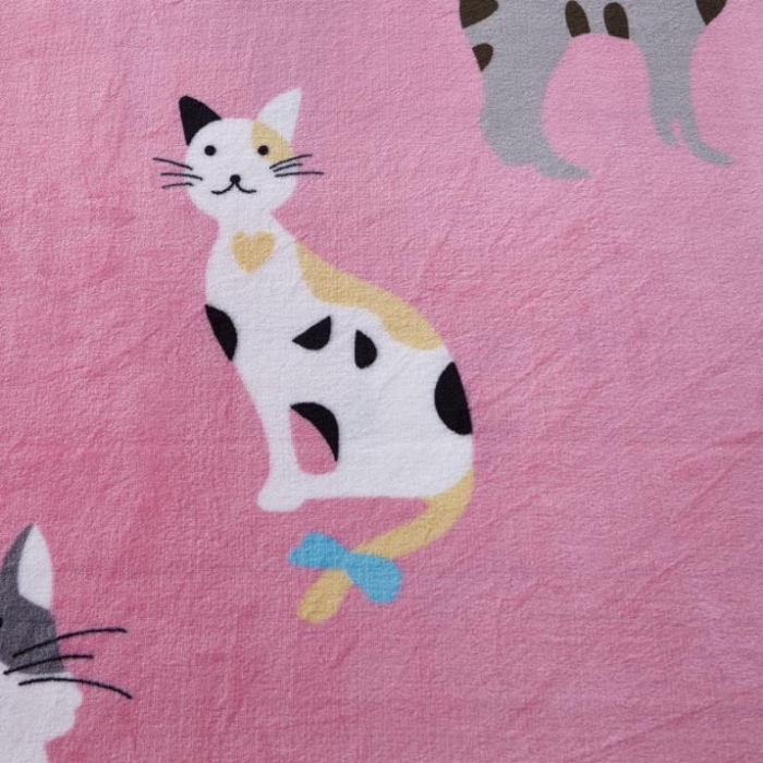 91家纺网 家纺一手货源 找家纺 雨洋家纺 2018新款加厚保暖金貂绒单品被套波斯猫