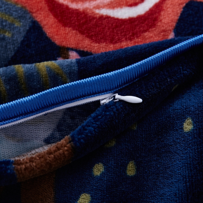 91家纺网 家纺一手货源 找家纺 雨洋家纺 2018新款加厚保暖金貂绒单品被套春之旋律