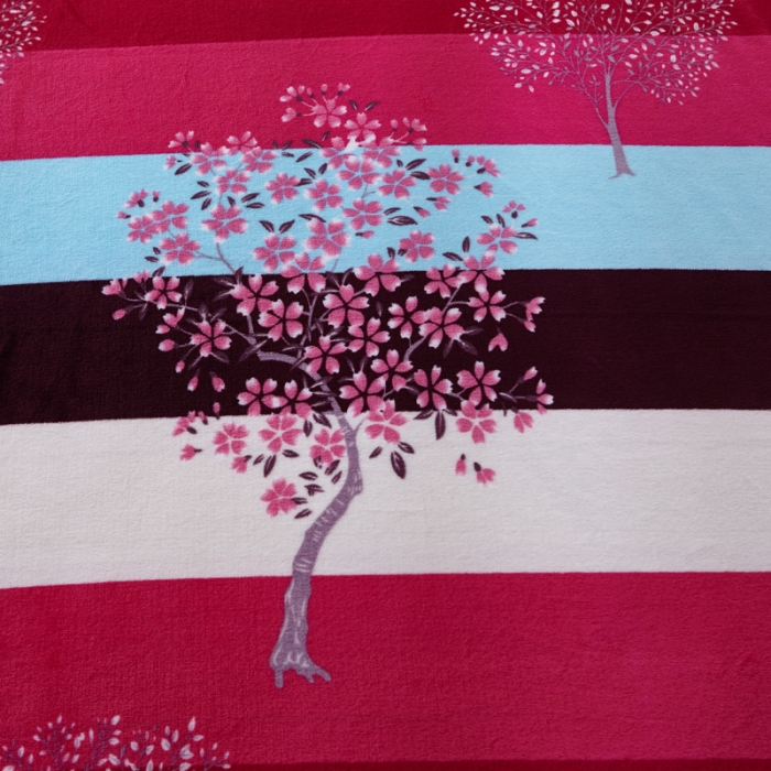 91家纺网 家纺一手货源 找家纺 雨洋家纺 2018新款加厚保暖金貂绒单品被套发财树