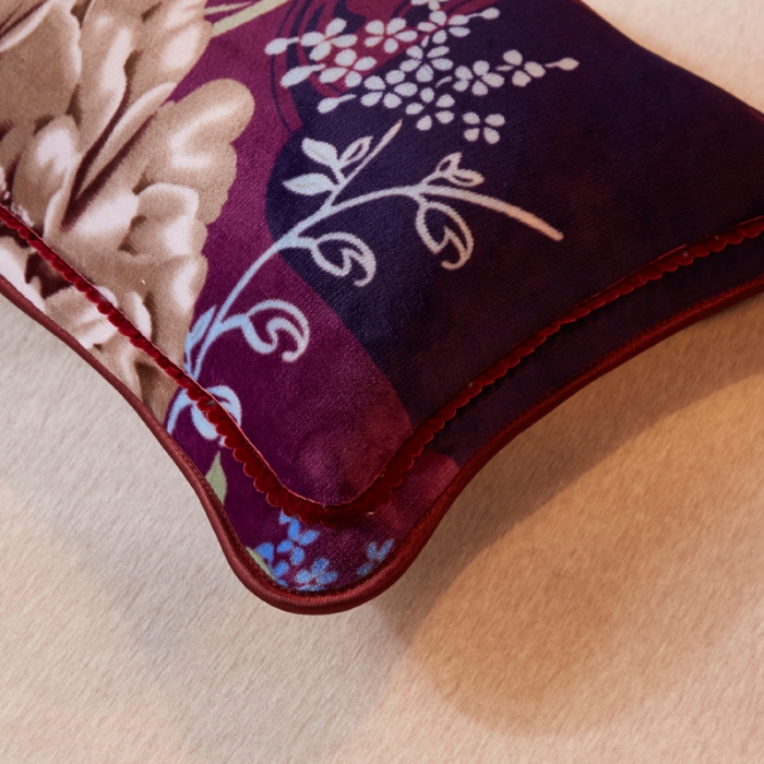 91家纺网 家纺一手货源 找家纺 雨洋家纺 2018新款枕套一对花语怡然