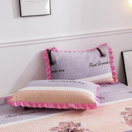 91家纺网 家纺一手货源 找家纺 （总）雨洋家纺 2025新款水晶绒枕套一对