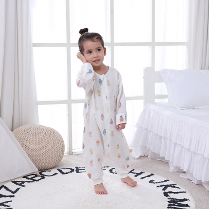 91家纺网 家纺一手货源 找家纺 （总）心卓婴童馆 2019新款儿童双层纱分腿睡袋