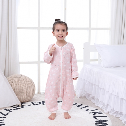 91家纺网 家纺一手货源 找家纺 （总）心卓婴童馆 2019新款儿童双层纱分腿睡袋