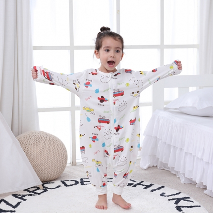 91家纺网 家纺一手货源 找家纺 心卓婴童馆 2019新款儿童双层纱分腿睡袋 小汽车