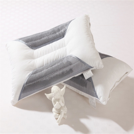 91家纺网 家纺一手货源 找家纺 皇皇冠之家枕芯儿童灰网决明子枕30*50一只