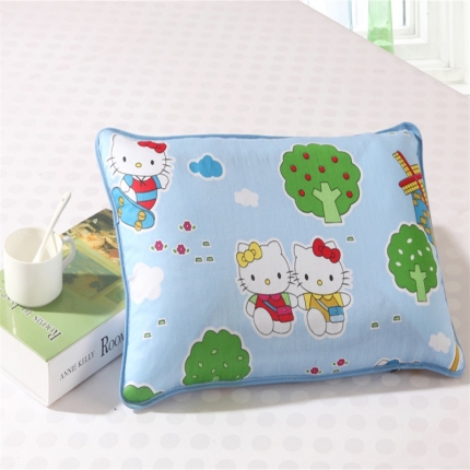 91家纺网 家纺一手货源 找家纺 皇皇冠之家枕芯儿童灰网决明子枕30*50一只