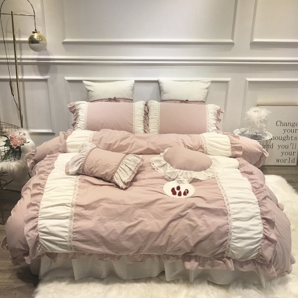 91家纺网 家纺一手货源 找家纺 星野家居 2019秋冬新品仙蒂系列四件套