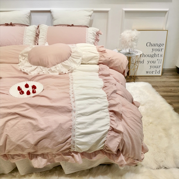 91家纺网 家纺一手货源 找家纺 星野家居 2019秋冬新品仙蒂系列四件套