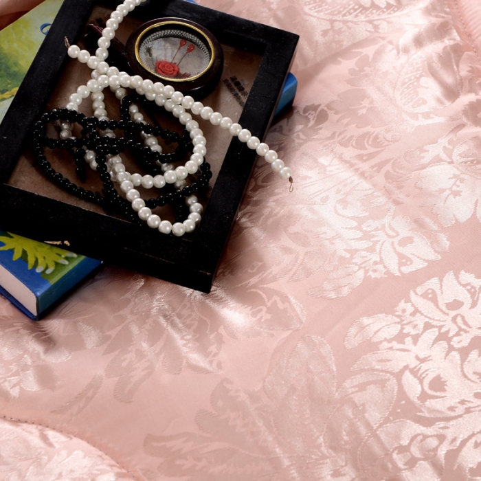 91家纺网 家纺一手货源 找家纺 （总）鑫发 新款蜘蛛花被子贡缎提花被子夏被春秋冬被