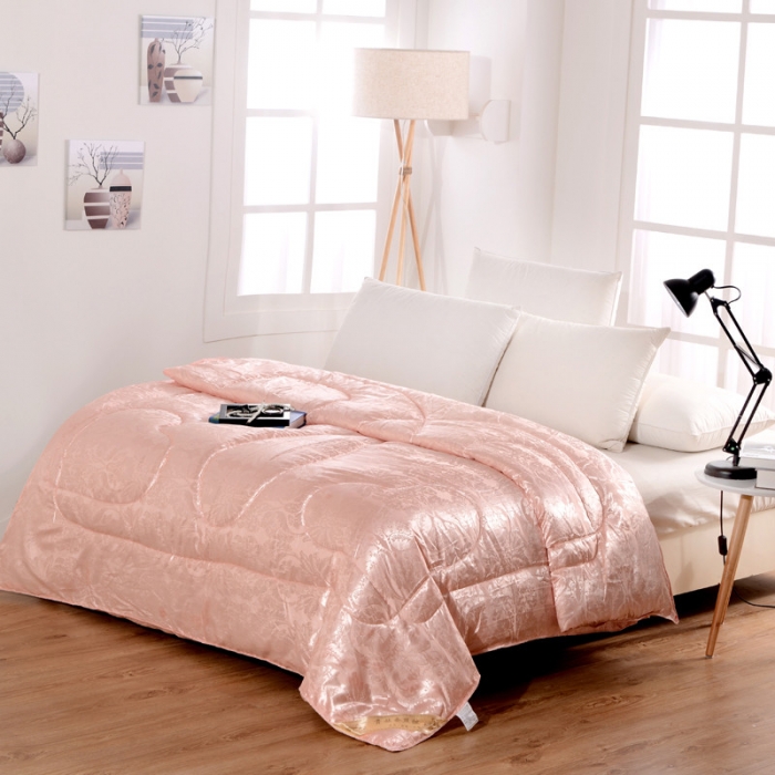 91家纺网 家纺一手货源 找家纺 （总）鑫发 新款蜘蛛花被子贡缎提花被子夏被春秋冬被