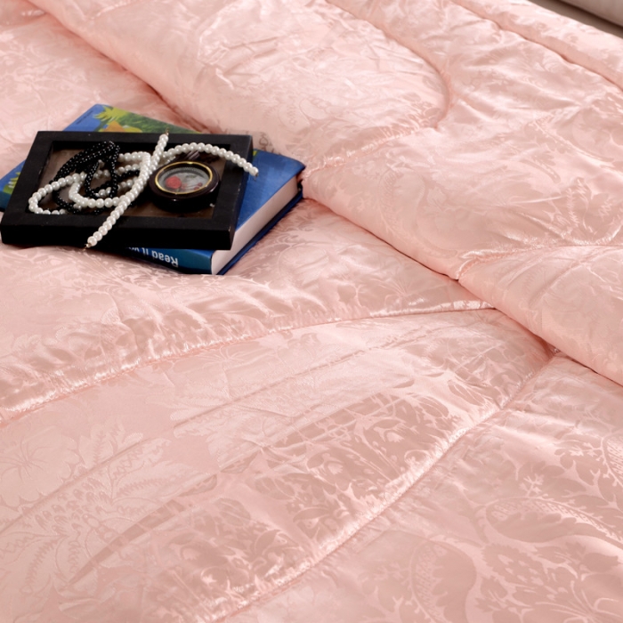 91家纺网 家纺一手货源 找家纺 （总）鑫发 新款蜘蛛花被子贡缎提花被子夏被春秋冬被