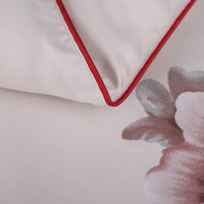 91家纺网 家纺一手货源 找家纺 鑫发家纺 2019新款织锦稠被 花香四溢-香槟色