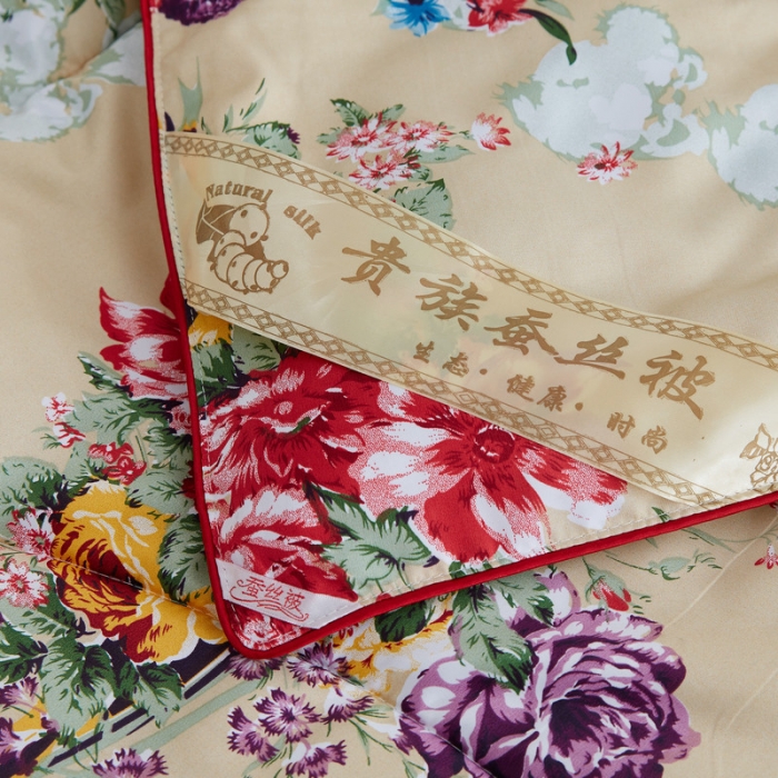 91家纺网 家纺一手货源 找家纺 鑫发家纺 2021新款丝绸印花被 一米阳光