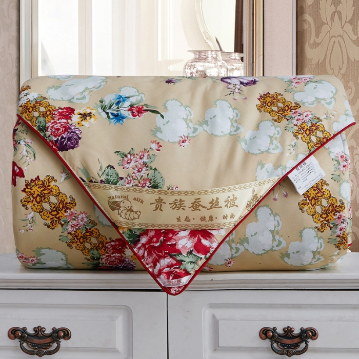 91家纺网 家纺一手货源 找家纺 鑫发家纺 2021新款丝绸印花被 一米阳光