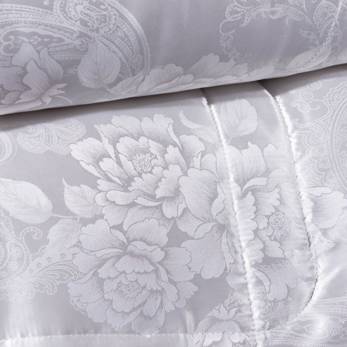 91家纺网 家纺一手货源 找家纺 鑫发家纺 2019新款牡丹花被 白色