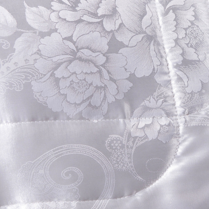 91家纺网 家纺一手货源 找家纺 鑫发家纺 2019新款牡丹花被 白色