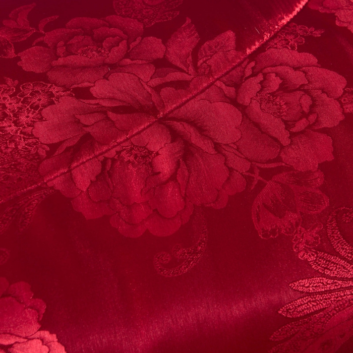 91家纺网 家纺一手货源 找家纺 鑫发家纺 新款牡丹花被 大红