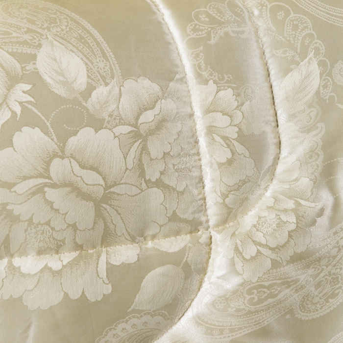 91家纺网 家纺一手货源 找家纺 鑫发家纺 2019新款牡丹花被 米黄