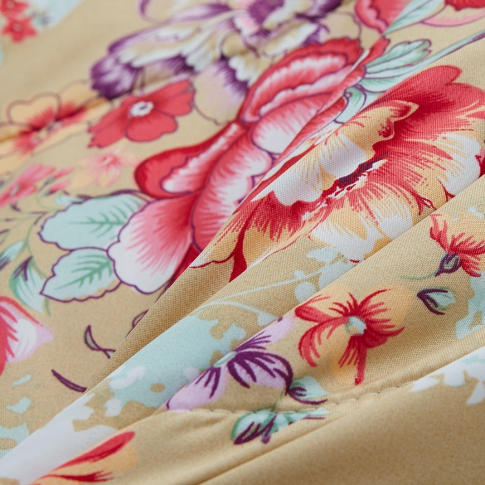 91家纺网 家纺一手货源 找家纺 鑫发家纺 2021新款丝绸印花被 国色天香金