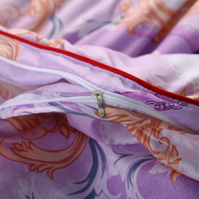 91家纺网 家纺一手货源 找家纺 鑫发家纺 2019新款织锦稠被 凯撒之恋-粉