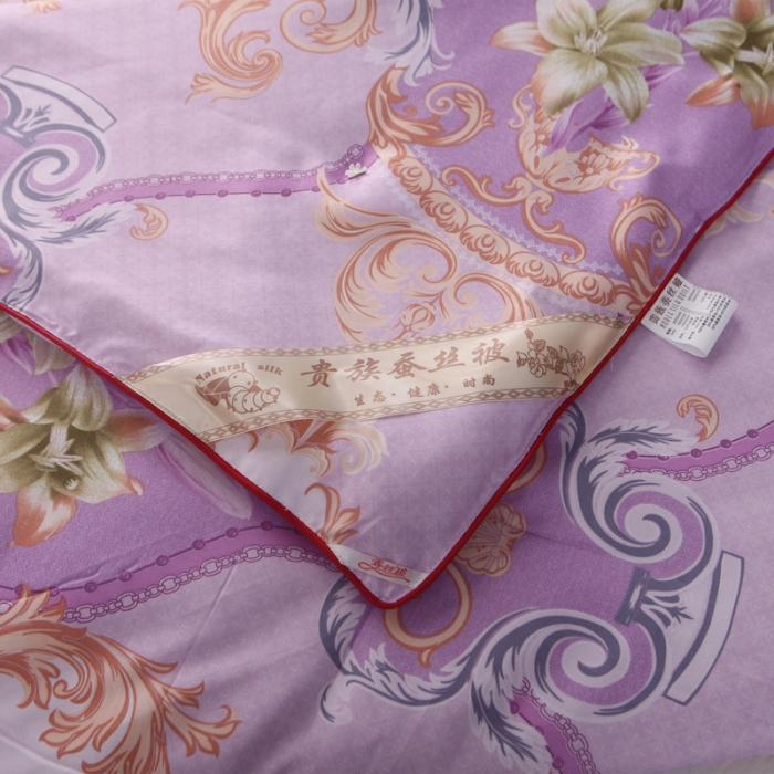 91家纺网 家纺一手货源 找家纺 鑫发家纺 2019新款织锦稠被 凯撒之恋-粉